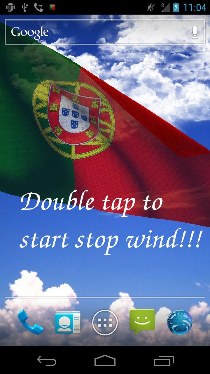 3D Portugal Flag Screen 2