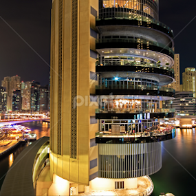 Marina At Night by Scott Lorenzo - City,  Street & Park Night