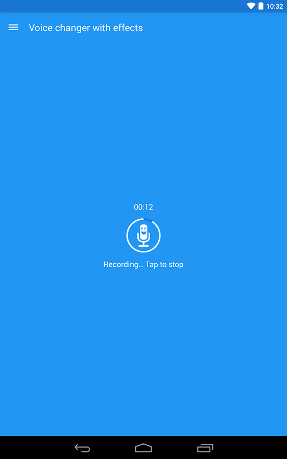 Voice changer with effects - screenshot
