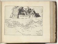 Kaart van het nieuwe kanaal van Pontgouin naar Versailles (deel I), ca. 1693-1696