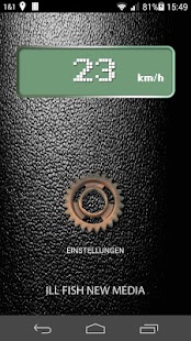 Android-Anwendung Speaking Bicycle Speedometer Screenshot