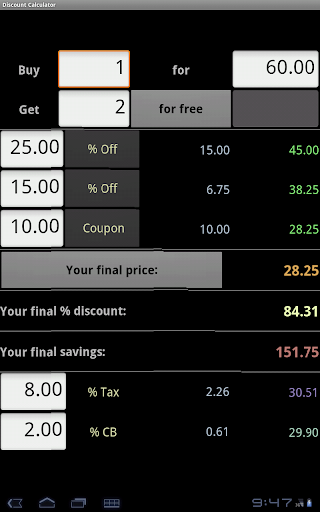 【免費購物App】Discount Calculator - Free-APP點子