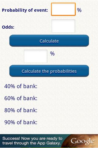 Kelly calculator