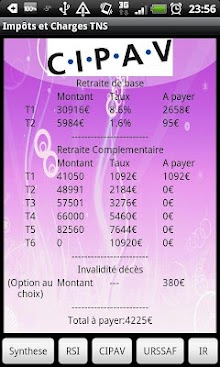 Impot et Charges Sociales 2012