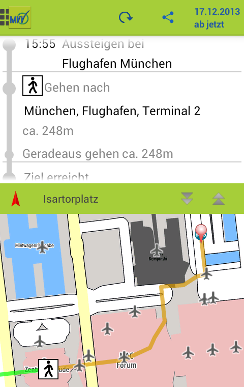 MVV-App Screen 3