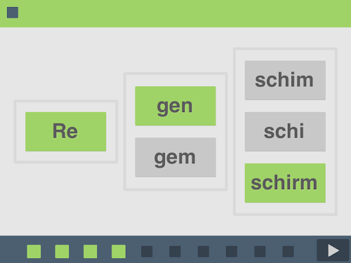 Android application Der Silbentrainer screenshort
