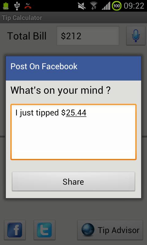 Tip Calculator Pro Screen 2