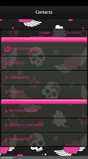 How to download GO SMS - Pink Bow Skulls 2 1.1 apk for android