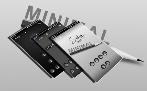 Free MINIMAL GRAY FREE APEX NOVA GO APK for Android