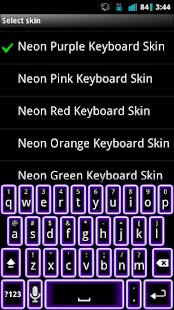 How to download Purple Neon Keyboard Skin 1.0 apk for bluestacks