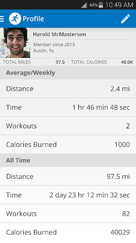 Run with Map My Run +-screenshot
