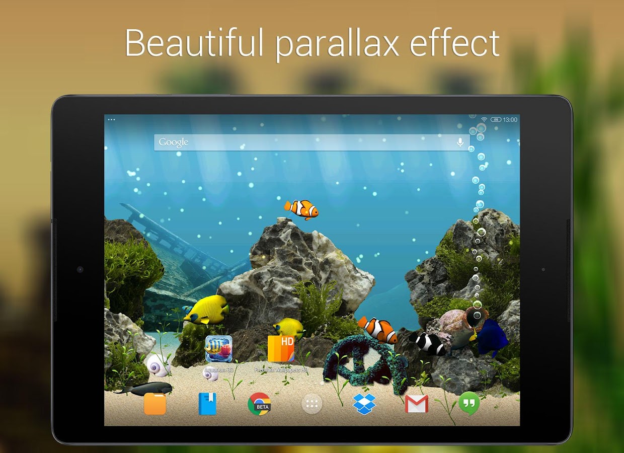 Aquarium 3D Live Wallpaper - screenshot
