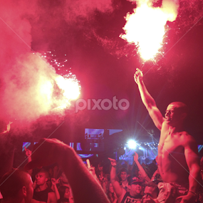 Flares At Stereo by Nick Schroeder - People Musicians & Entertainers