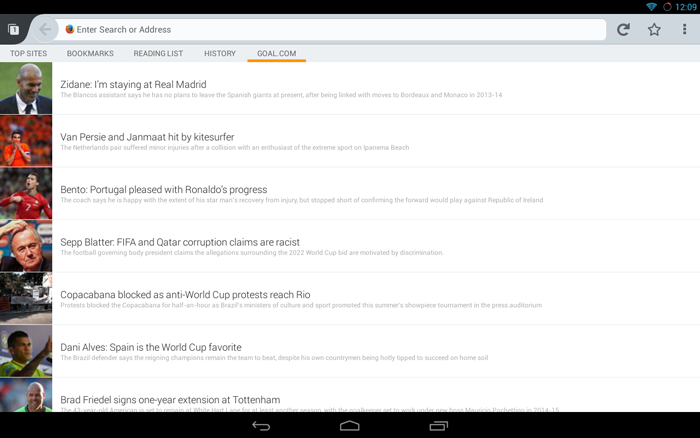 Firefox Browser for Android - screenshot