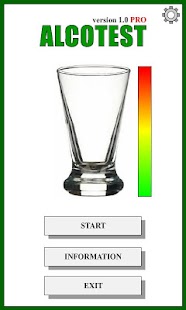 Android application AlcoTest Pro screenshot