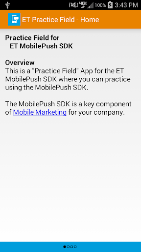 ET MobilePush PracticeField