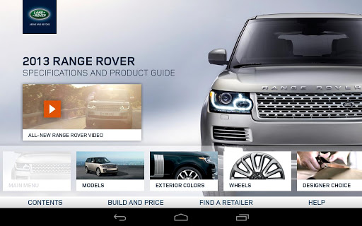 2013 Range Rover Spec Guide