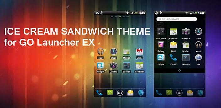 ICS GO Launcher EX Theme v1.0.8