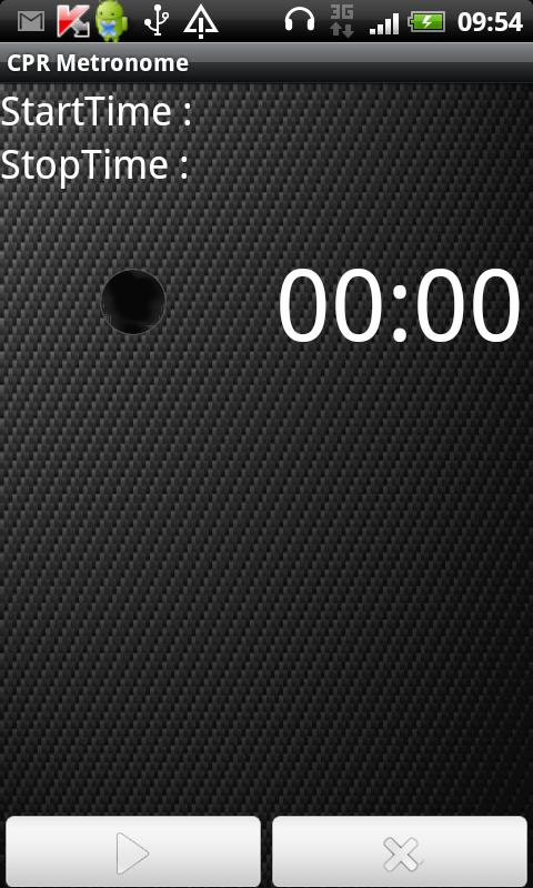 Android application CPR Metronome screenshort