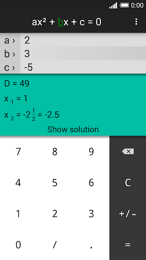 Quadratic Equation Solver PRO