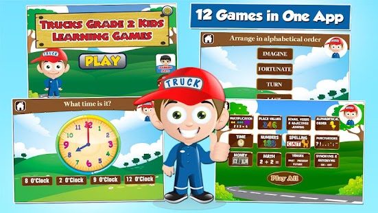 How to install Second Grade Games: Kids Truck 2.30 unlimited apk for bluestacks
