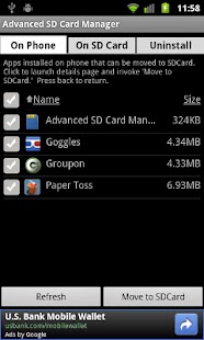 storage - ''insufficient space on the device'' – but my sd card ...