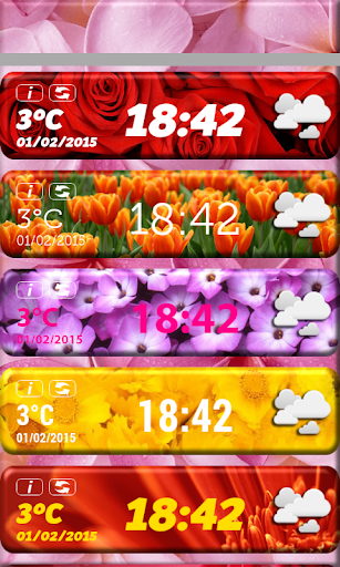 免費下載天氣APP|Flowers Clock Weather Widget app開箱文|APP開箱王