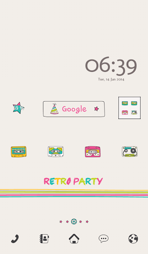 retro party dodol theme