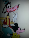 Graffiti Mickey Mouse y Goofy