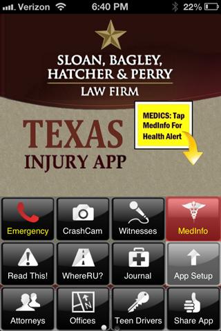 Texas Injury App
