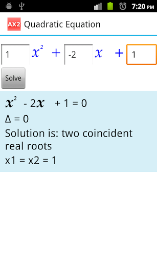 【免費教育App】Quadratic Equation AX2-APP點子