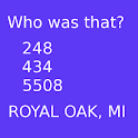Who was that? logo