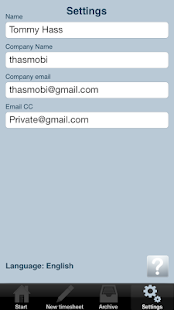 Daily Timesheet - náhled