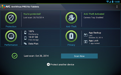 Screenshot Tablet AntiVirus Security PRO v4.2