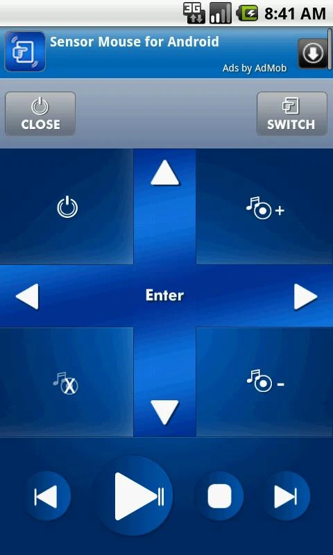 Sensor Mouse - screenshot