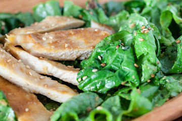 Chicken Salad with Sesame-Miso Dressing Recipe
