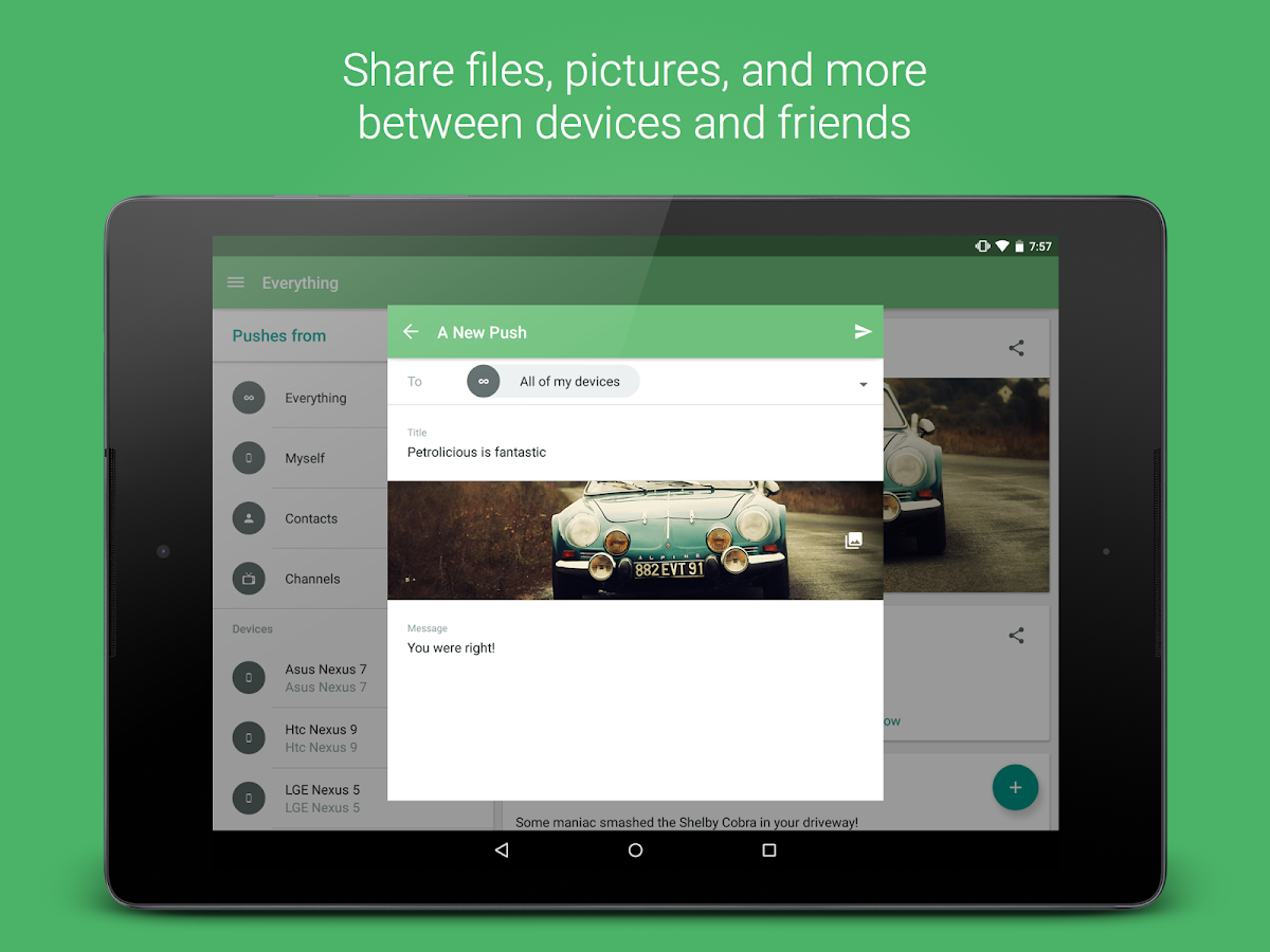 Pushbullet - screenshot
