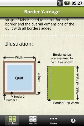    Quilting Calculators- screenshot  