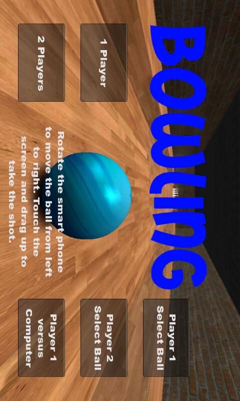 Android application Bowling screenshort