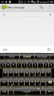Lastest Theme TouchPal Frame Gold APK for Android