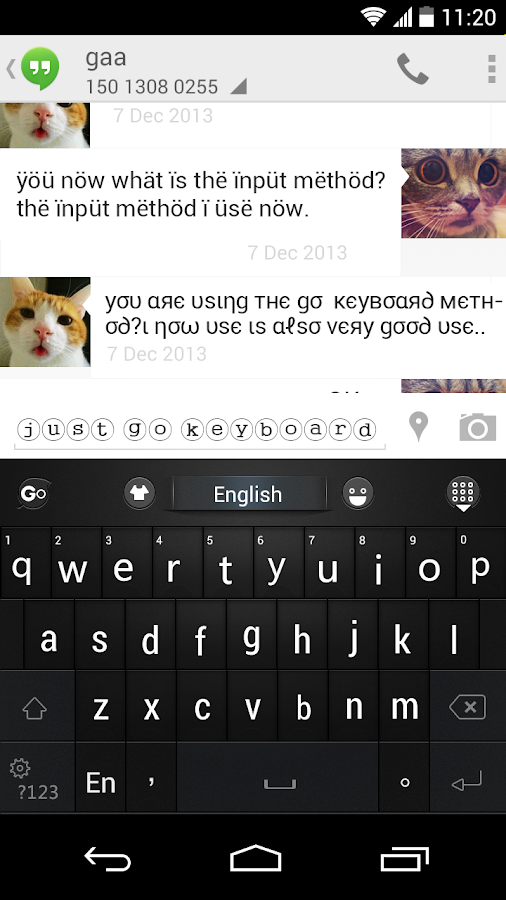 Go Keyboard Fantasy Fontstext Screenshot