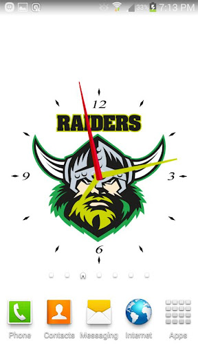 Canberra Raiders Analog Clock