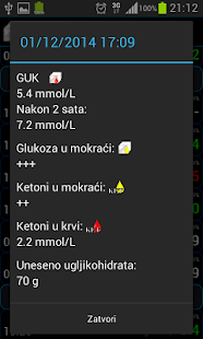 Dnevnik samokontrole dijabetes Screenshots 2