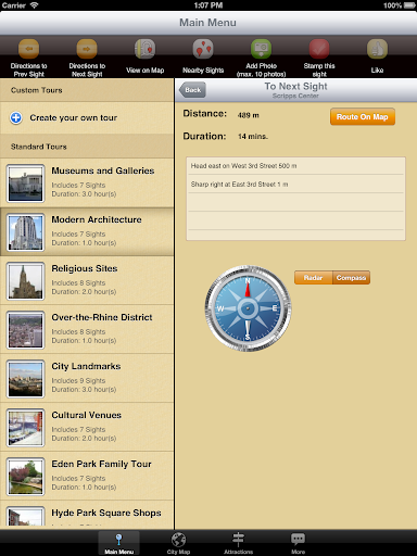 【免費旅遊App】Cincinnati Map and Walks-APP點子