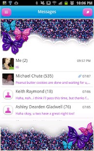 GO SMS THEME|GlitterCandySky - screenshot thumbnail