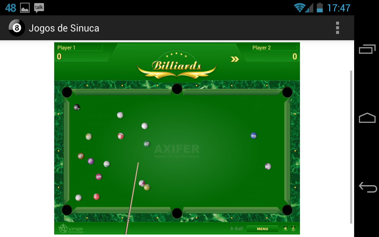 Jogos de Sinuca - screenshot