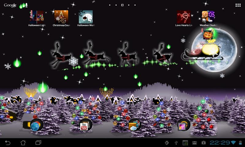 Christmas Live Wallpaper Santa - screenshot