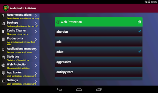 AntiVirus for Android - screenshot thumbnail