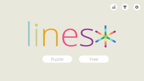 Android application Lines screenshort