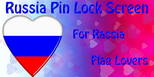 Russia Flag Pin Lock Screen